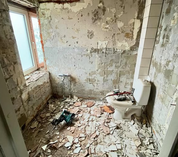 Badrenovering før - LF Bygg